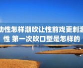 助性怎样潮吹让性前戏更刺激性 第一次吹口型是怎样的