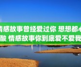 情感故事曾经爱过你 想想都心酸 情感故事你到底爱不爱我