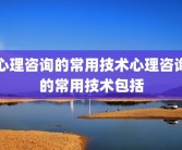 心理咨询的常用技术心理咨询的常用技术包括