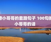 撩小哥哥的套路句子 100句撩小哥哥的话 