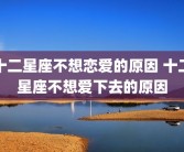 十二星座不想恋爱的原因 十二星座不想爱下去的原因