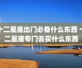 十二星座出门必备什么东西 十二星座专门去买什么东西