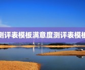 测评表模板满意度测评表模板