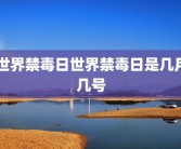 世界禁毒日世界禁毒日是几月几号