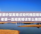 老婆吵架离婚该如何挽回婚姻 老婆一直闹离婚该怎么挽回
