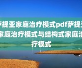 萨提亚家庭治疗模式pdf萨提亚家庭治疗模式与结构式家庭治疗模式