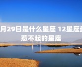 8月29日是什么星座 12星座最惹不起的星座