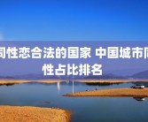 同性恋合法的国家 中国城市同性占比排名 