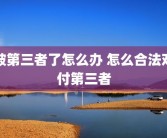 被第三者了怎么办 怎么合法对付第三者