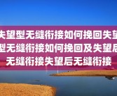 失望型无缝衔接如何挽回失望型无缝衔接如何挽回及失望后无缝衔接失望后无缝衔接
