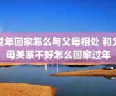 过年回家怎么与父母相处 和父母关系不好怎么回家过年
