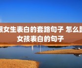 跟女生表白的套路句子 怎么跟女孩表白的句子 