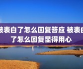 被表白了怎么回复答应 被表白了怎么回复显得用心 