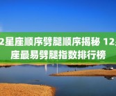 12星座顺序劈腿顺序揭秘 12星座最易劈腿指数排行榜