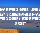 孕妇流产可以挽回吗小说孕妇流产可以挽回吗小说及怀孕流产可以索赔吗？怀孕流产可以索赔吗?