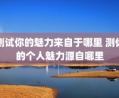 测试你的魅力来自于哪里 测你的个人魅力源自哪里