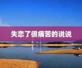 失恋了很痛苦的说说
