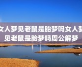 女人梦见老鼠是胎梦吗女人梦见老鼠是胎梦吗周公解梦