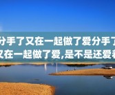 分手了又在一起做了爱分手了又在一起做了爱,是不是还爱着