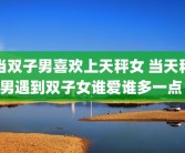 当双子男喜欢上天秤女 当天秤男遇到双子女谁爱谁多一点 