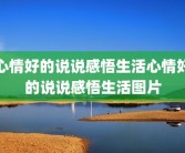 心情好的说说感悟生活心情好的说说感悟生活图片