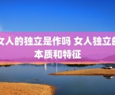 女人的独立是作吗 女人独立的本质和特征