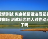 爱情测试 你会被情话迷得晕头转向吗 测试暗恋的人对你动心了吗