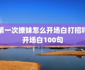 第一次撩妹怎么开场白打招呼开场白100句