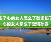 伤了心的女人怎么了歌词伤了心的女人怎么了歌词孙露