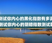 测试你内心的黑化指数有多高 测试你内心的阴暗指数测试题