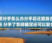 想分手怎么办分手后还能复合吗 分手了怎样确定还可以复合