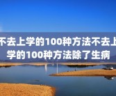不去上学的100种方法不去上学的100种方法除了生病