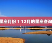星座月份 1 12月的星座查询 