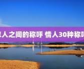 恋人之间的称呼 情人30种称呼 