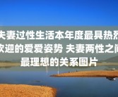 夫妻过性生活本年度最具热烈欢迎的爱爱姿势 夫妻两性之间最理想的关系图片