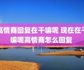 高情商回复在干嘛呢 现在在干嘛呢高情商怎么回复 