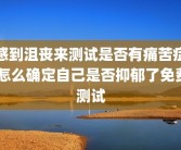 感到沮丧来测试是否有痛苦症 怎么确定自己是否抑郁了免费测试