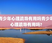 青少年心理疏导有用吗青少年心理疏导有用吗?