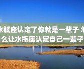 水瓶座认定了你就是一辈子 怎么让水瓶座认定自己一辈子