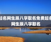 起名网生辰八字取名免费起名网生辰八字取名