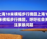 上海10米横幅步行挽回上海10米横幅步行挽回，呼吁社会关注家暴问题