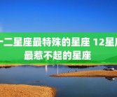 十二星座最特殊的星座 12星座最惹不起的星座 