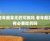 老年痴呆无药可救吗 老年痴呆有必要吃药吗