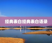 经典表白经典表白语录