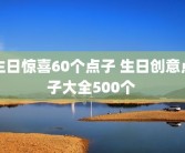 生日惊喜60个点子 生日创意点子大全500个 