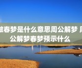 做春梦是什么意思周公解梦 周公解梦春梦预示什么 