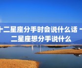 十二星座分手时会说什么话 十二星座想分手说什么