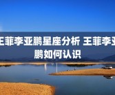王菲李亚鹏星座分析 王菲李亚鹏如何认识