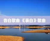 告白歌曲 《表白》歌曲 