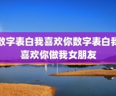 数字表白我喜欢你数字表白我喜欢你做我女朋友